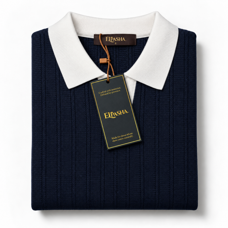 The EL Pasha Royal V-Neck Polo
