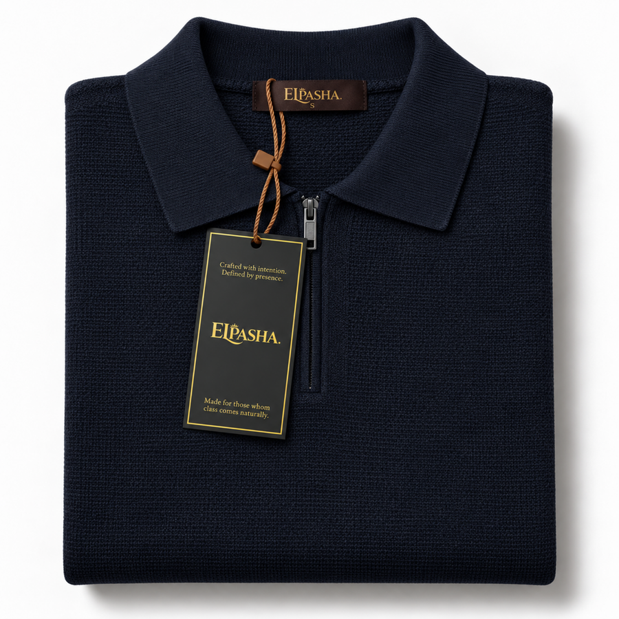 The EL Pasha Noble Half-Zip Polo