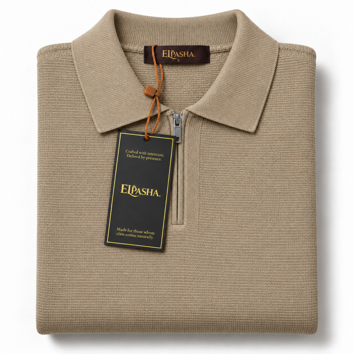 The EL Pasha Noble Half-Zip Polo