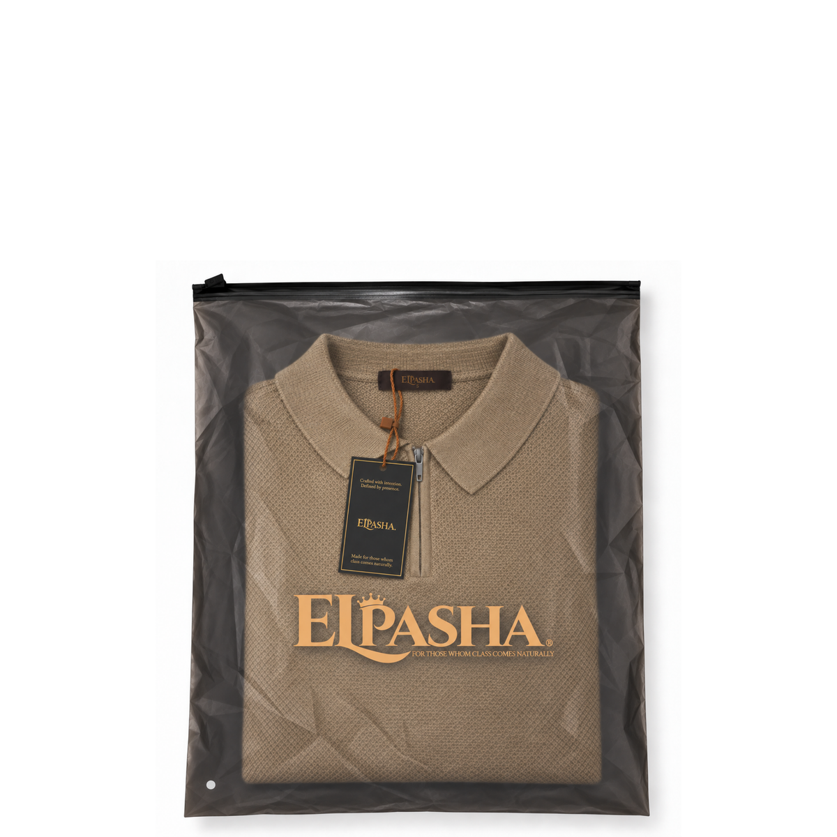 The EL Pasha Noble Half-Zip Polo