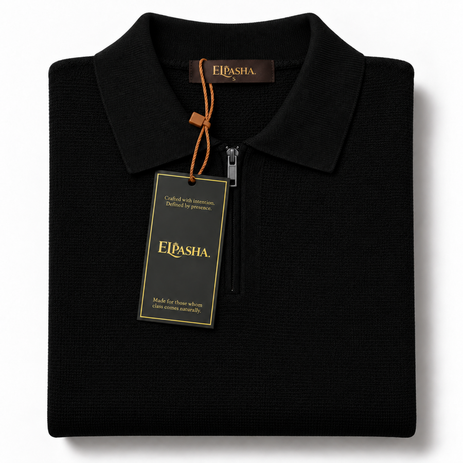 The EL Pasha Noble Half-Zip Polo
