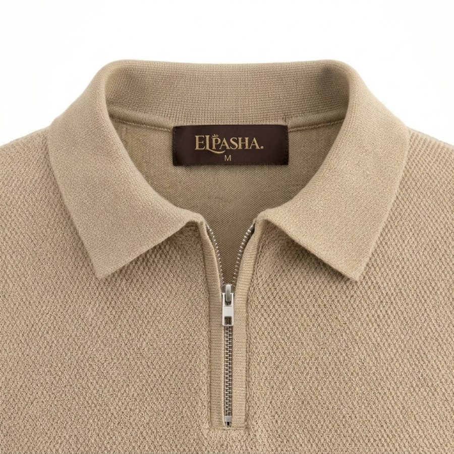 The EL Pasha Noble Half-Zip Polo