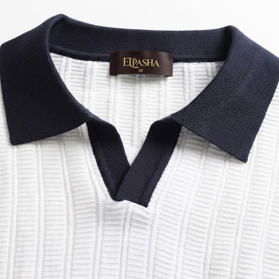 The EL Pasha Royal V-Neck Polo